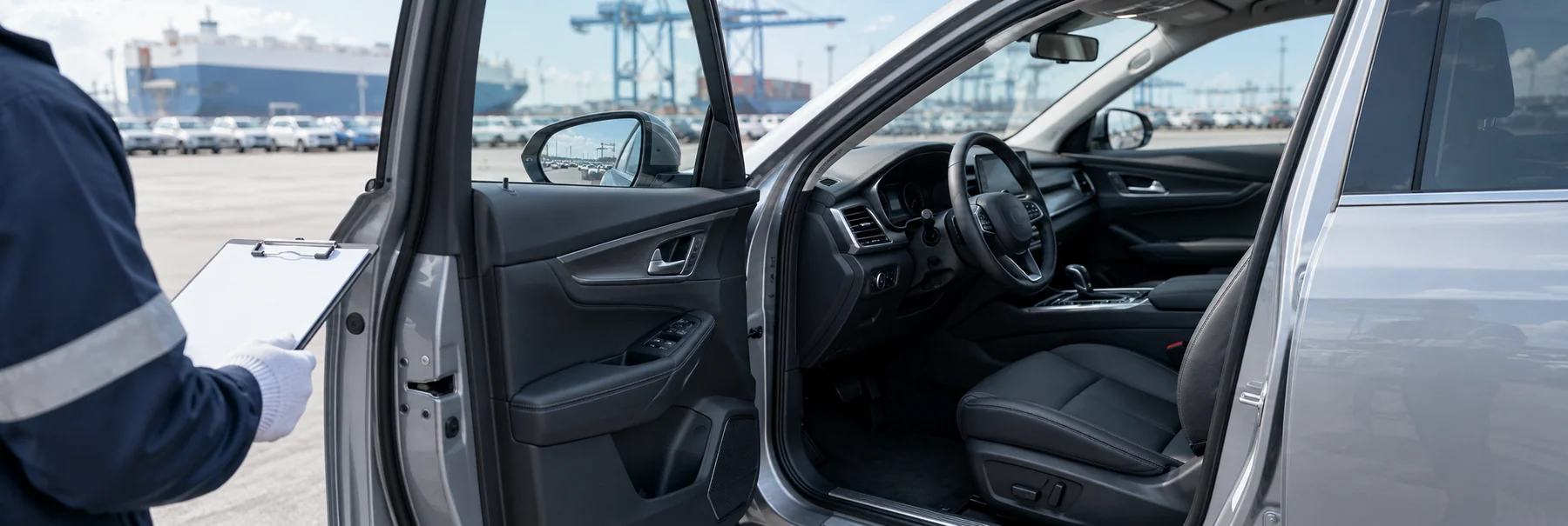 Vehicle inspection and a preparation checklist — illustrative scene