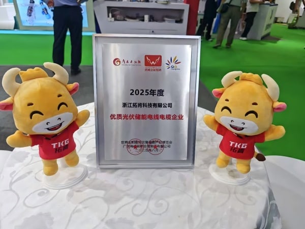 Photovoltaic Powerhouse Partnership | TKG Honored as “Top-Quality PV Energy Storage Cable Enterprise of the Year”