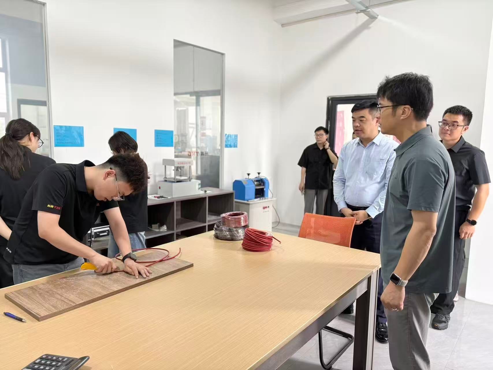 Talent Work Initiative | TKG Welcomes Li Yucong, Member of the Haiyan County Party Committee Standing Committee, and Delegation for Inspection and Res